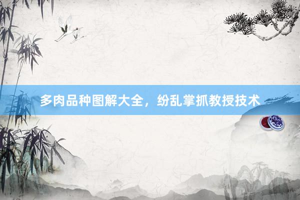 多肉品种图解大全，纷乱掌抓教授技术